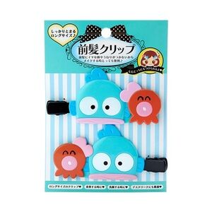 BNIB Japan Sanrio Hangyodon Hair Bangs Clip Long- Hair Accessory
